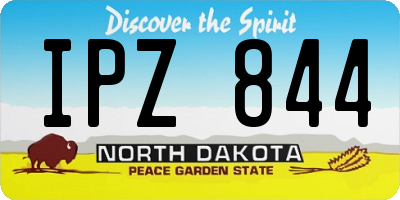 ND license plate IPZ844