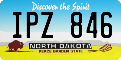 ND license plate IPZ846