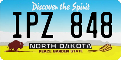 ND license plate IPZ848
