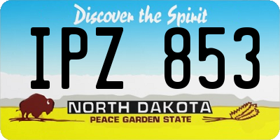 ND license plate IPZ853