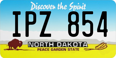 ND license plate IPZ854
