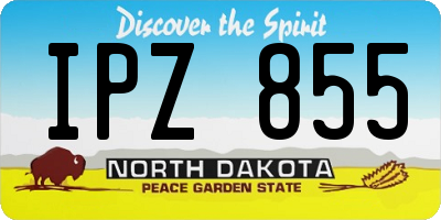ND license plate IPZ855