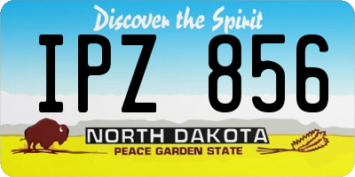 ND license plate IPZ856
