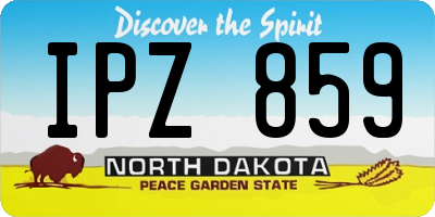 ND license plate IPZ859
