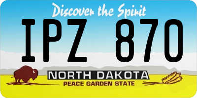 ND license plate IPZ870