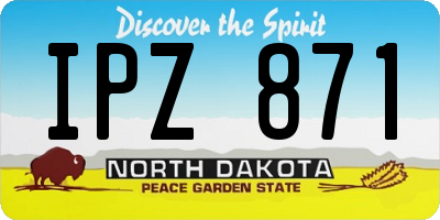ND license plate IPZ871