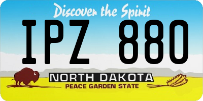 ND license plate IPZ880