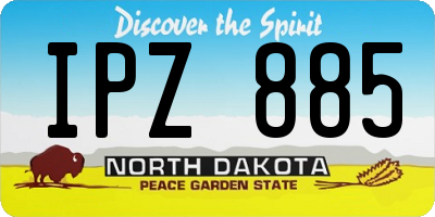 ND license plate IPZ885