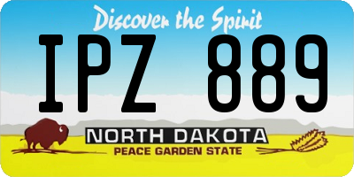 ND license plate IPZ889