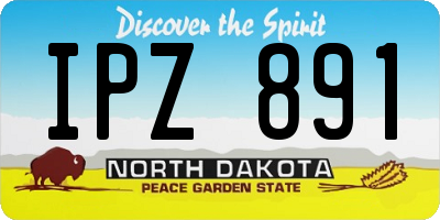 ND license plate IPZ891