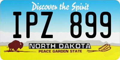 ND license plate IPZ899