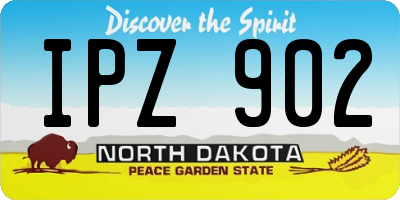 ND license plate IPZ902