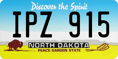 ND license plate IPZ915