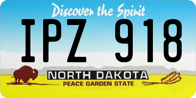 ND license plate IPZ918