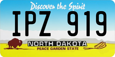 ND license plate IPZ919
