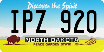 ND license plate IPZ920