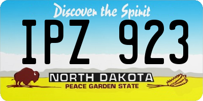 ND license plate IPZ923