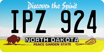 ND license plate IPZ924