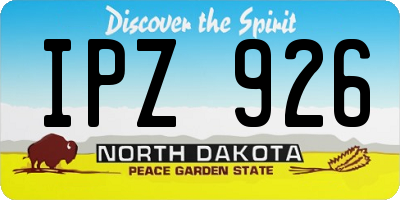 ND license plate IPZ926