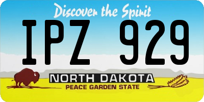 ND license plate IPZ929
