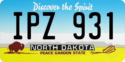 ND license plate IPZ931