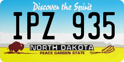 ND license plate IPZ935