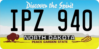 ND license plate IPZ940