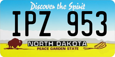 ND license plate IPZ953