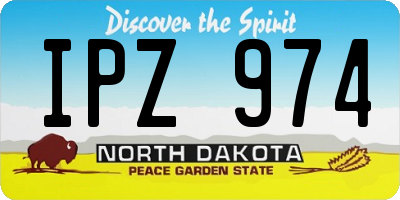 ND license plate IPZ974