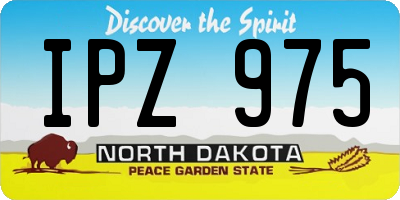 ND license plate IPZ975