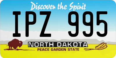 ND license plate IPZ995