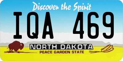 ND license plate IQA469