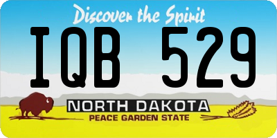 ND license plate IQB529