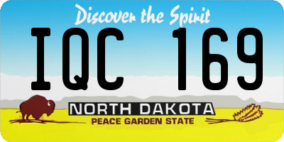 ND license plate IQC169