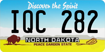 ND license plate IQC282