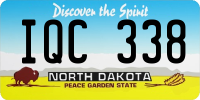 ND license plate IQC338