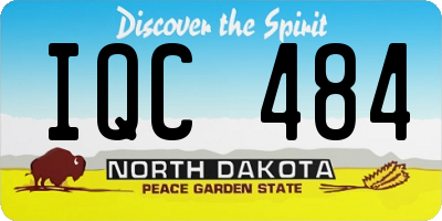 ND license plate IQC484