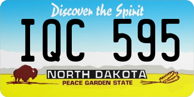 ND license plate IQC595