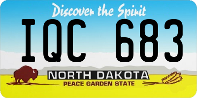 ND license plate IQC683
