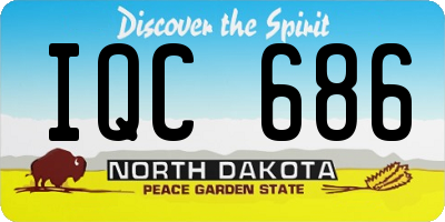 ND license plate IQC686