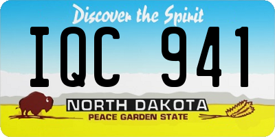 ND license plate IQC941