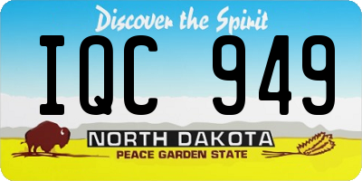 ND license plate IQC949
