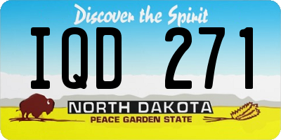 ND license plate IQD271