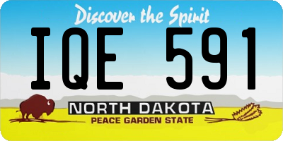 ND license plate IQE591