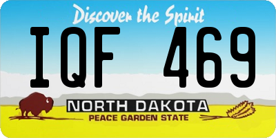 ND license plate IQF469