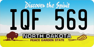ND license plate IQF569