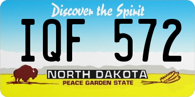 ND license plate IQF572
