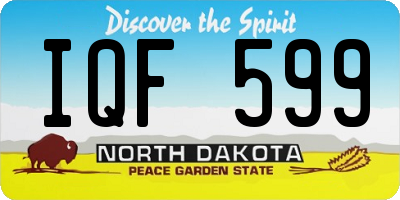 ND license plate IQF599