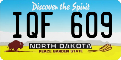 ND license plate IQF609