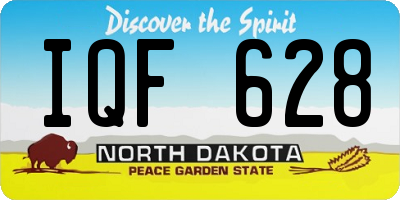 ND license plate IQF628